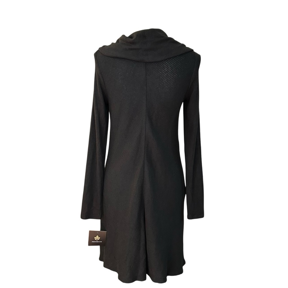 Fortune & Ivy Elisha Cowl Neck Hacci Knit Dress Women’s SZ Small in Black NEW - Picture 4 of 6